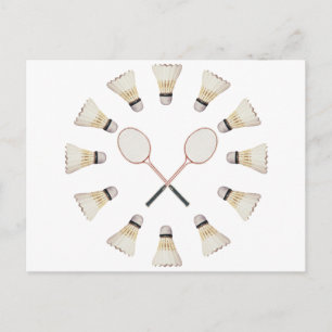 Badminton Rackets Postcard