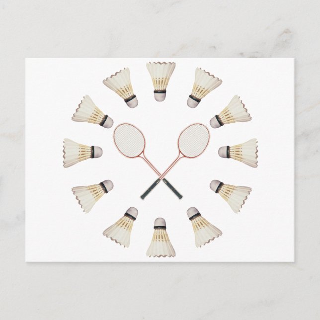 Badminton Rackets Postcard (Front)