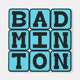 Badminton, Racquet Sport Magnet