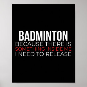 Badminton Racquet Sports Feather Ball Shuttle  Poster