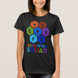 Badminton Retro Sports Hobby Shuttlecock T-Shirt