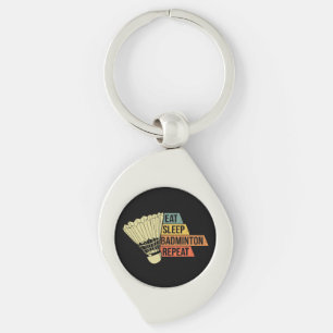 Badminton Retro Vintage Key Ring