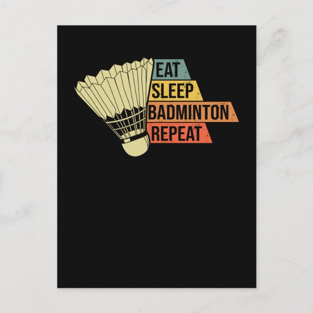 Badminton Retro Vintage Postcard (Front)