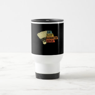 Badminton Retro Vintage Travel Mug