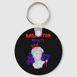 Badminton Royalty Greek Statue Champion Athlete Pl Key Ring