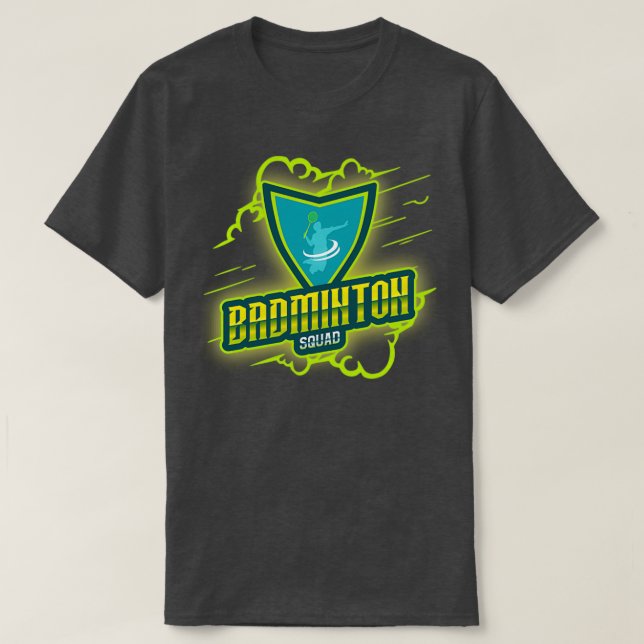 Badminton s Badminton Squad T T-Shirt (Design Front)