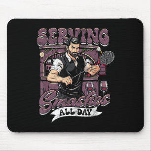 Badminton Serving Smashes All Day Mouse Mat