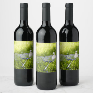 Badminton Set to Go Wine Label