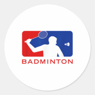Badminton Shirt_ Major Leagues Classic Round Sticker