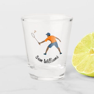 Badminton Shot Glass