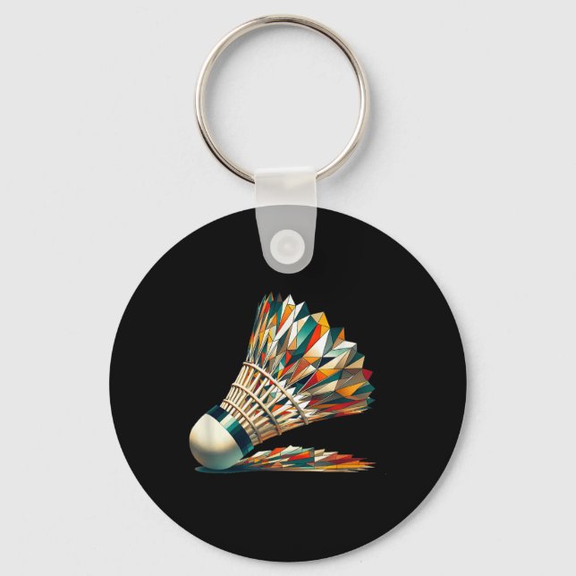 Badminton Shuttle _2  Key Ring (Front)