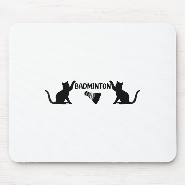 Badminton Shuttle And Cats - Cool Badminton Shuttl Mouse Mat (Front)