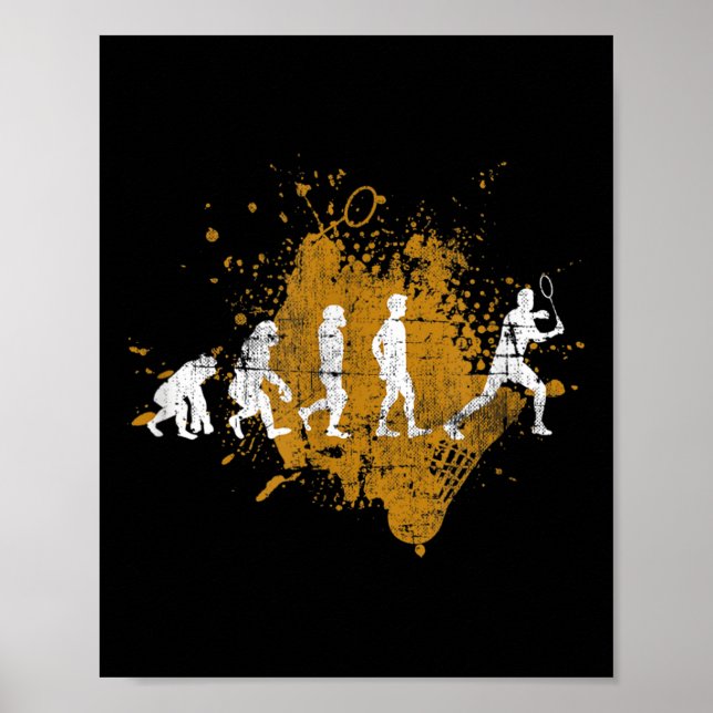 Badminton Shuttle Badminton Player Evolution  Poster (Front)