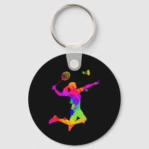 Badminton Shuttle, Badminton Player, Girls, Women, Key Ring