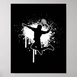 Badminton Shuttle Badminton Players Men Women  Poster