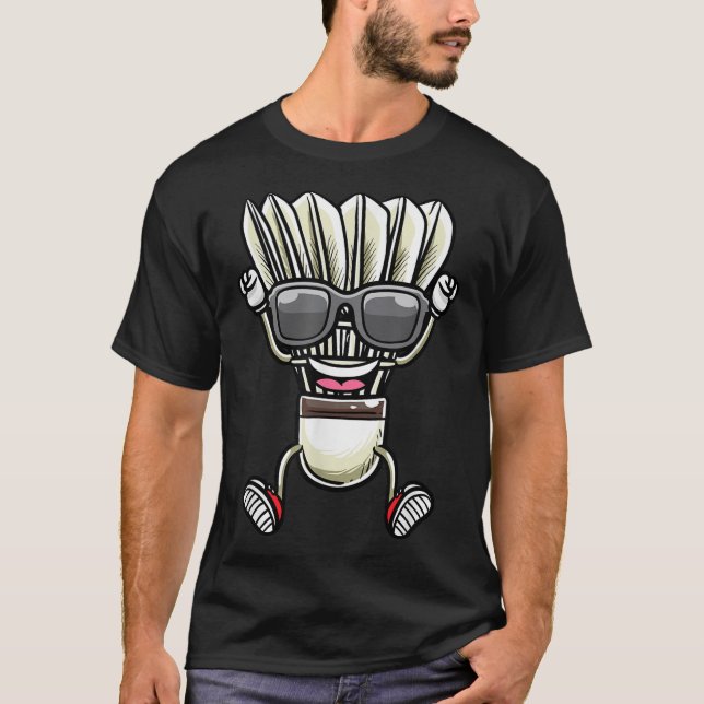 Badminton Shuttle Dancing  T-Shirt (Front)