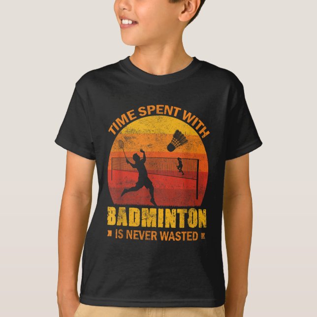 Badminton Shuttle Dancing  T-Shirt (Front)