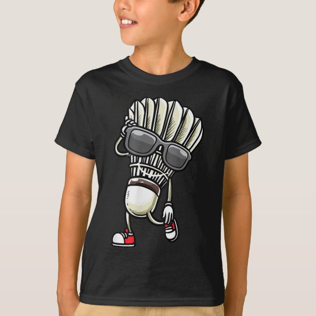 Badminton Shuttle Dancing  T-Shirt (Front)
