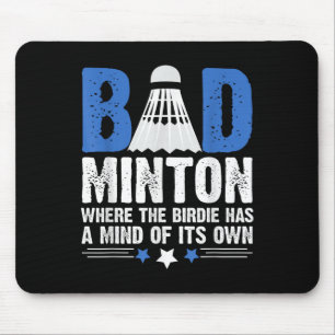 Badminton Shuttle Enthusiast Sports Racket Coach T Mouse Mat