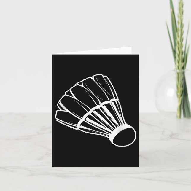 Badminton Shuttle Game Indoor Sports  Card (Front)