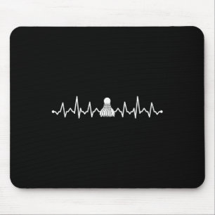 Badminton Shuttle Heartbeat Cool Design For Women  Mouse Mat