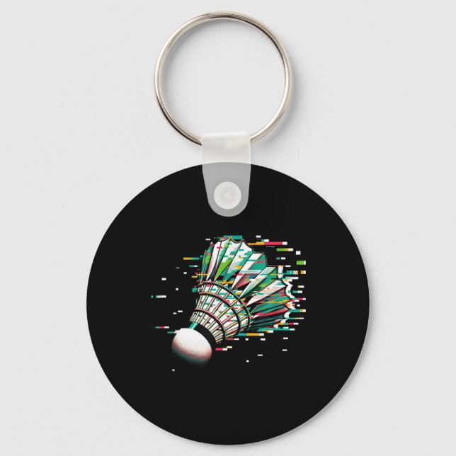 Badminton Shuttle  Key Ring (Front)