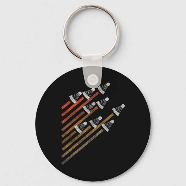 Badminton Shuttle  Key Ring (Front)