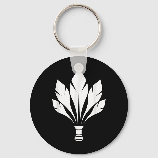 Badminton Shuttle  Key Ring (Front)