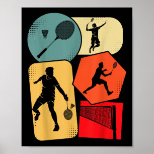 Badminton Shuttle Kids Boys Youth Men  Poster