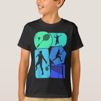 Badminton Shuttle Kids Boys Youth Men  T-Shirt