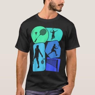 Badminton Shuttle Kids Boys Youth Men  T-Shirt