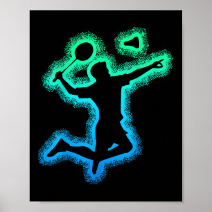 Badminton Shuttle Kids Youth Boys Men  Poster