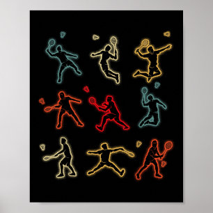 Badminton Shuttle Kids Youth Boys  Poster