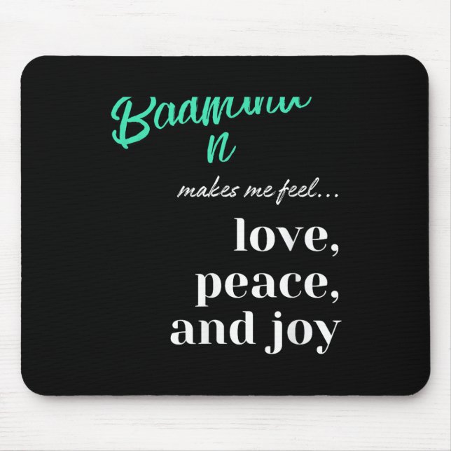 Badminton Shuttle Love Peace Joy Racket Sport  Mouse Mat (Front)