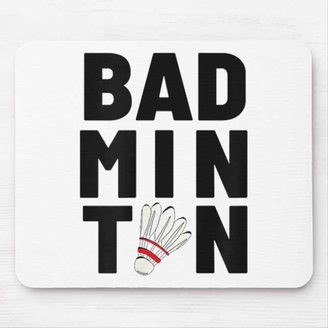 Badminton Shuttle  Mouse Mat (Front)