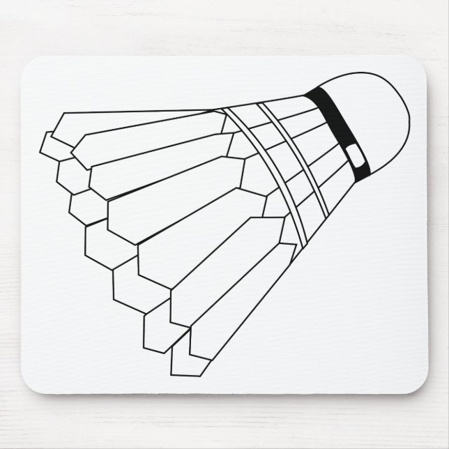 Badminton Shuttle Mouse Mat (Front)