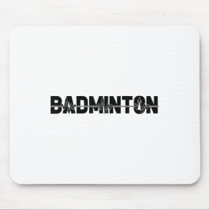 Badminton Shuttle Player - Team Racquet Ekg Heartb Mouse Mat