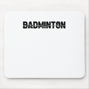 Badminton Shuttle Player - Team Racquet Ekg Heartb Mouse Mat