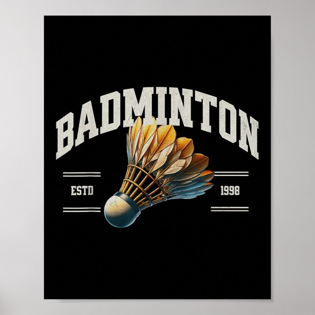 Badminton Shuttle  Poster (Front)