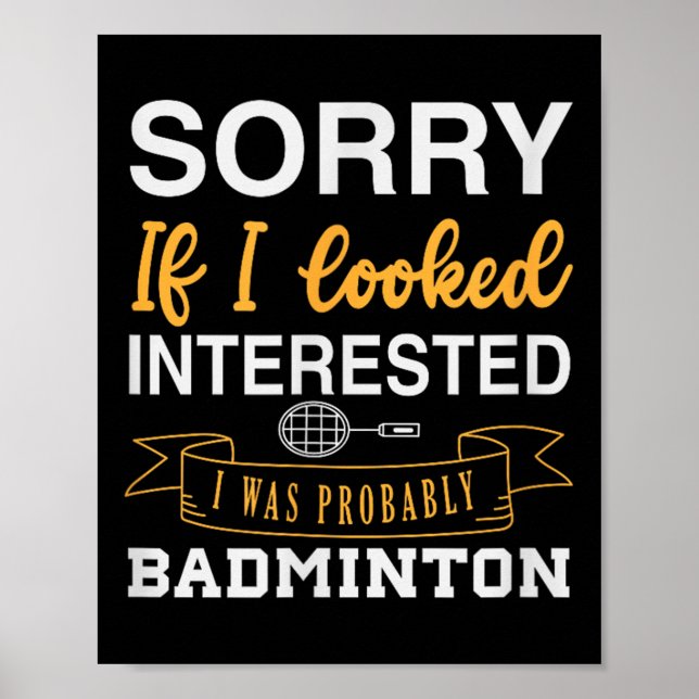 Badminton Shuttle Racket Badminton Player 0  Poster (Front)