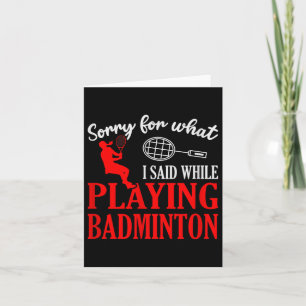 Badminton Shuttle Racket Badminton Player 1  Card