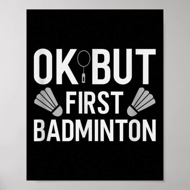 Badminton Shuttle Racket Badminton Player 2  Poster (Front)