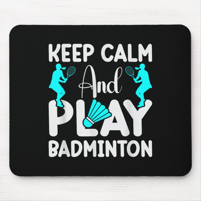 Badminton Shuttle Racket Badminton Player 3  Mouse Mat (Front)