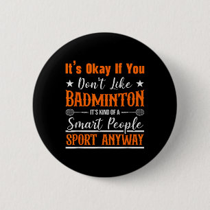 Badminton Shuttle Racket Badminton Player 6 Cm Round Badge