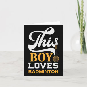 Badminton Shuttle Racket Badminton Player _7 Card