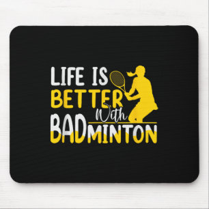 Badminton Shuttle Racket Badminton Player _8 Mouse Mat