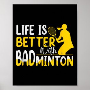 Badminton Shuttle Racket Badminton Player _8  Poster