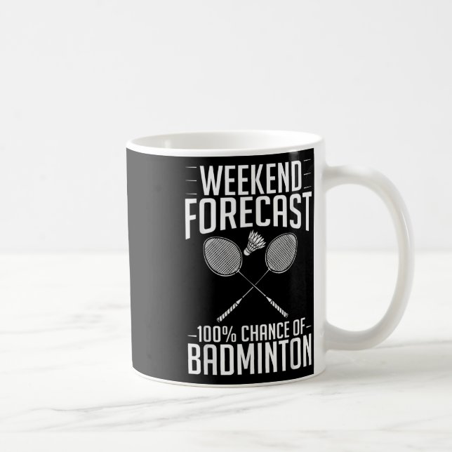 Badminton Shuttle Racket Birdie Player  Coffee Mug (Right)