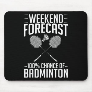 Badminton Shuttle Racket Birdie Player  Mouse Mat