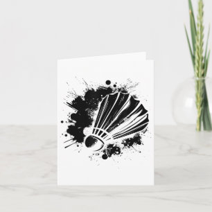 Badminton Shuttle Racket Sports Card
